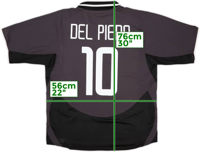 2003-04 Juventus Third Shirt Del Piero #10 - 8/10 - (XL)