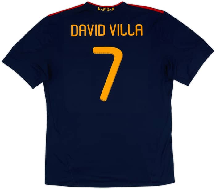2010-11 Spain Away Shirt David Villa #7 - 8/10 - (XXL)