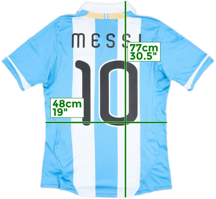 Camiseta de local de Argentina 2011-13 Messi #10 - 10/10 - (M)