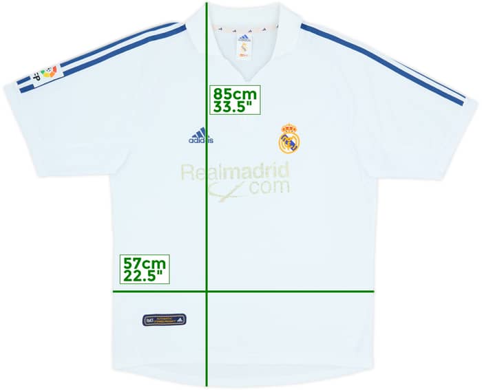 2001 Real Madrid Home Shirt - 4/10 - (L)