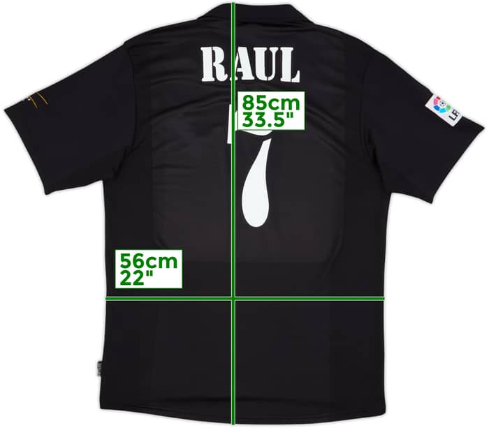 2001 Real Madrid Away Shirt Raul #7 - 8/10 - (XL)