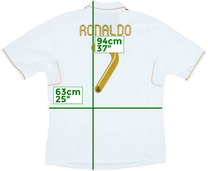 2011-12 Real Madrid Home Shirt Ronaldo #7 - 6/10 - (XXL)