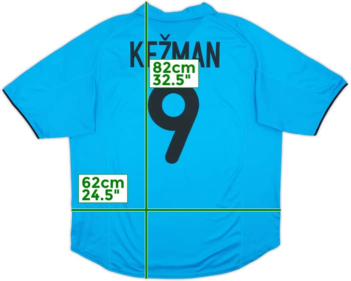 2001-02 PSV Away Shirt Kezman #9 - 8/10 - (XL)