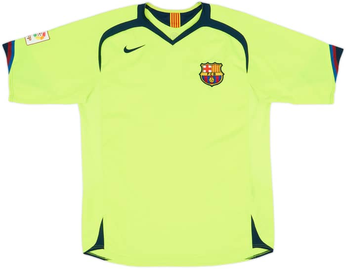 2005-06 Barcelona Away Shirt Ronaldinho #10 - 9/10 - (L)