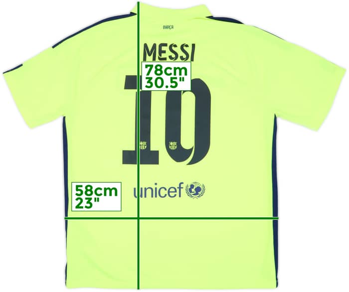 2014-15 Barcelona Third Shirt Messi #10 - 8/10 - (XL)