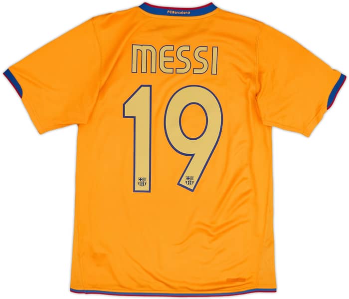 2006-08 Barcelona Away Shirt Messi #19 - 7/10 - (L.Boys)