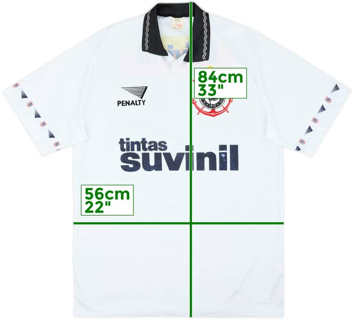 1995 Corinthians Home Shirt - 5/10 - (L)