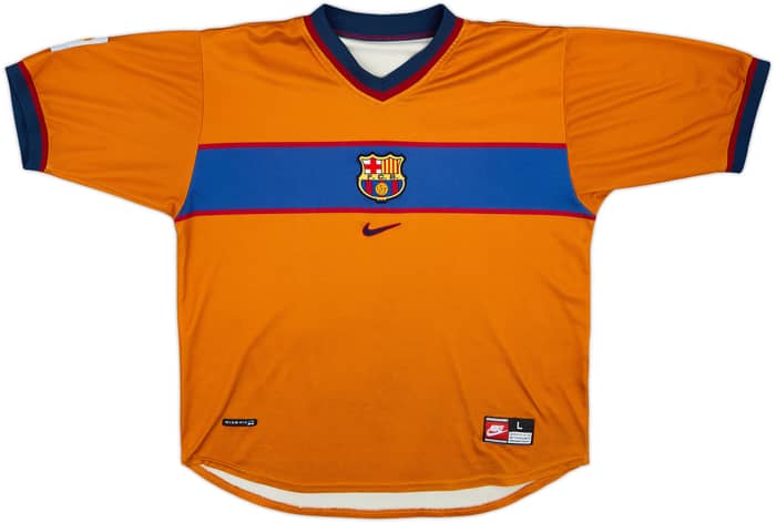 Camiseta de visitante del Barcelona 1998-00 Rivaldo #11 - 8/10 - (L)