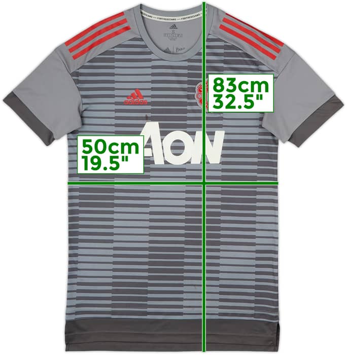 2017-18 Manchester United adidas Training Shirt - 5/10 - (S)