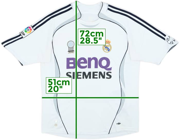 2006-07 Real Madrid Home Shirt Raul #7 - 5/10 - (XL.Boys)