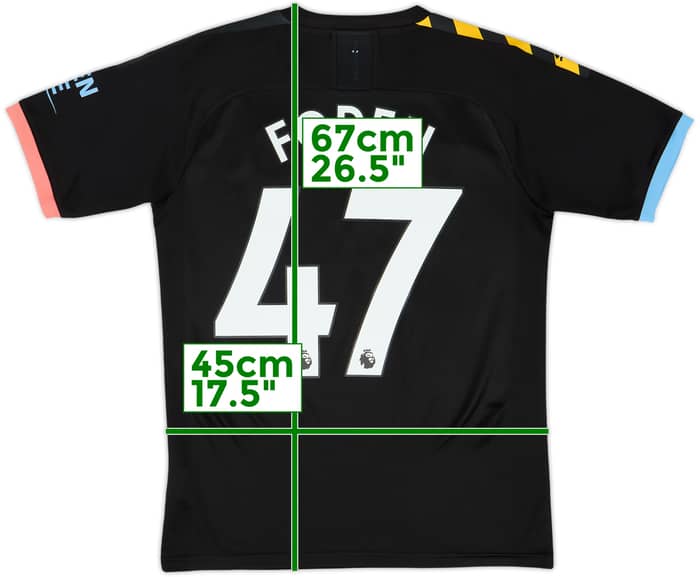 2019-20 Manchester City Away Shirt Foden #47 - 8/10 - (S)