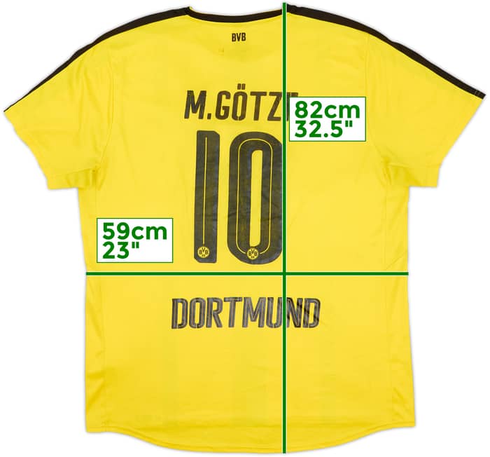 2016-17 Borussia Dortmund Home Shirt M. Gotze #10 - 4/10 - (XXL)