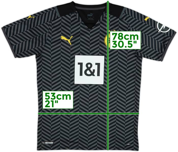 2021-22 Borussia Dortmund Away Shirt - 7/10 - (M)