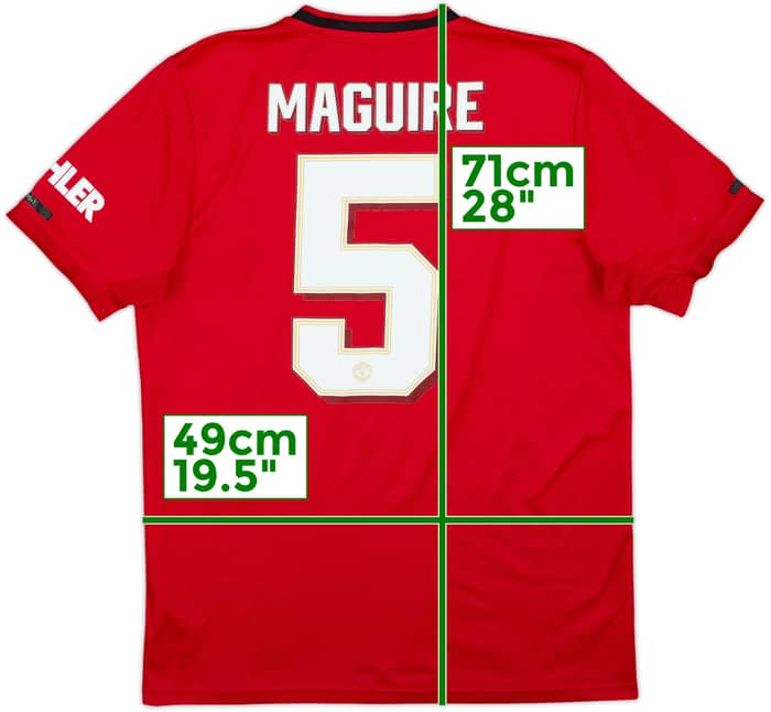 2019-20 Manchester United Home Shirt Maguire #5 - 9/10 - (M)