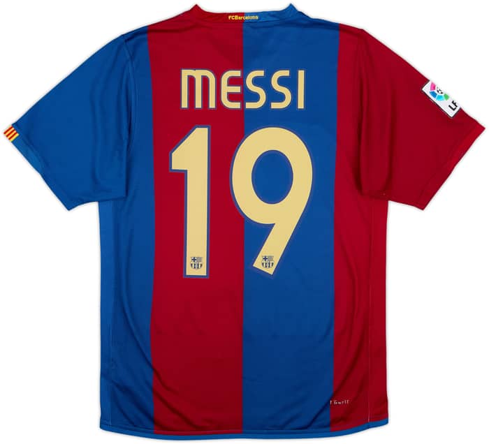 2006-07 Barcelona Home Shirt Messi #19 - 7/10 - (S)