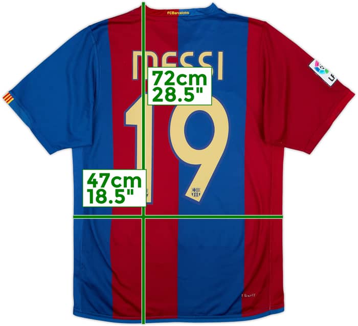 2006-07 Barcelona Home Shirt Messi #19 - 7/10 - (S)