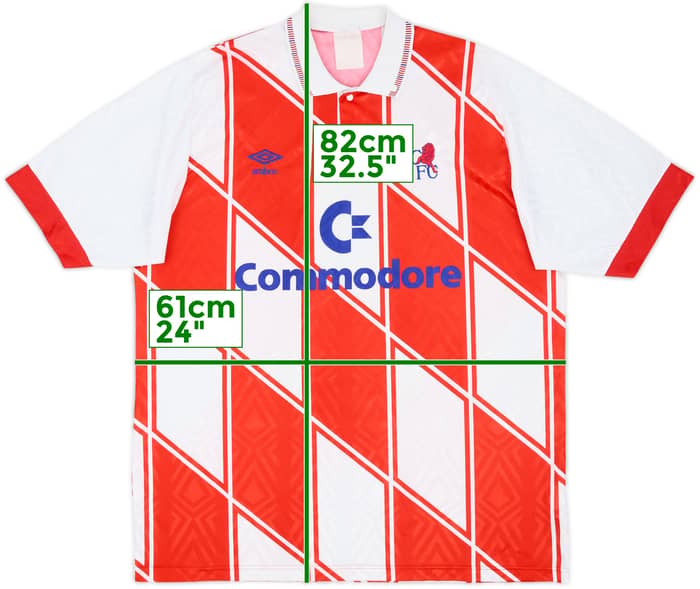 1990-92 Chelsea Away Shirt - 8/10 - (XL)