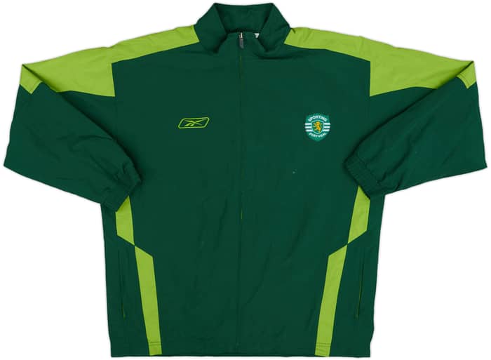 2003-04 Sporting CP Reebok Full Tracksuit - 8/10 - (L)