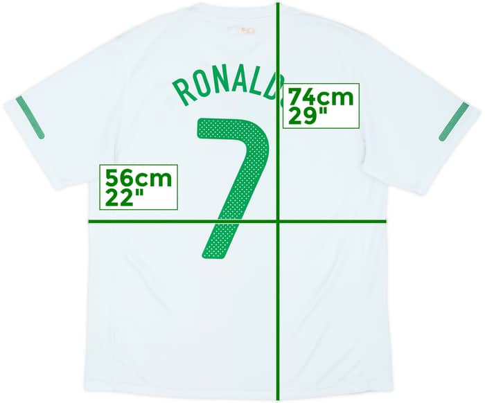 2010-11 Portugal Away Shirt Ronaldo #7 - 6/10 - (L)