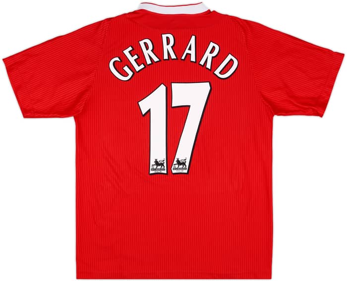 2002-04 Liverpool Home Shirt Gerrard #17 - 7/10 - (L)