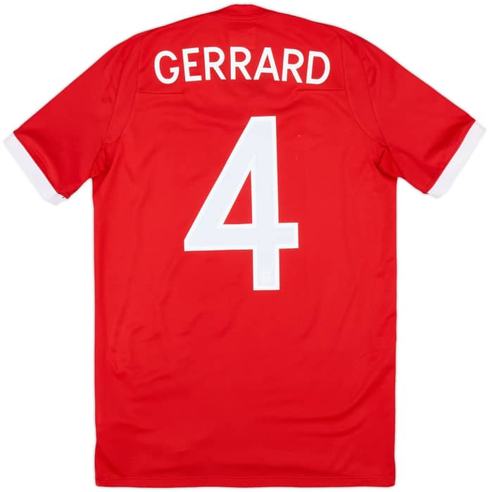 2010-11 England Away Shirt Gerrard #4 - 7/10 - (L.Boys)