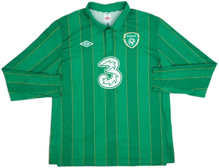 2011-12 Ireland Home L/S Shirt - 8/10 - (XL)