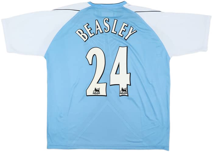 2006-07 Manchester City Home Shirt Beasley #24 - 8/10 - (XXL)