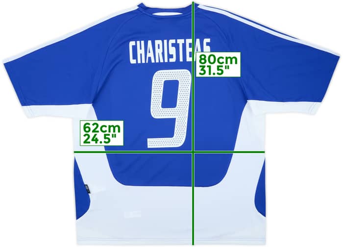 2004-06 Greece Home Shirt Charisteas #9 (XL)