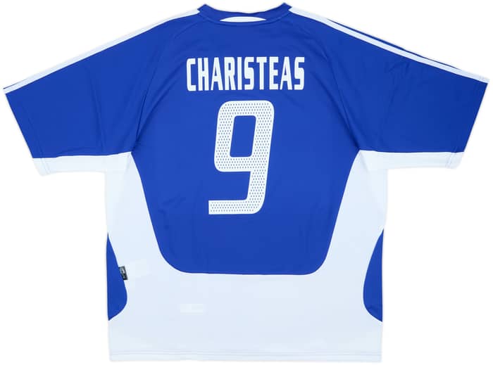 2004-06 Greece Home Shirt Charisteas #9 - 9/10 - (XL)