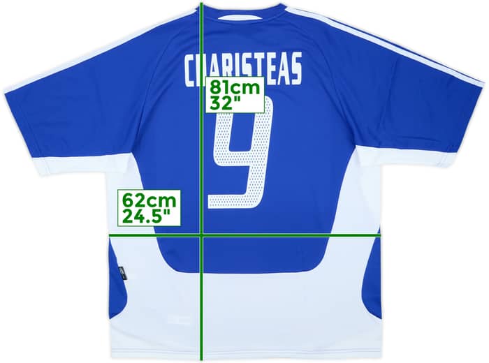2004-06 Greece Home Shirt Charisteas #9 (XL)