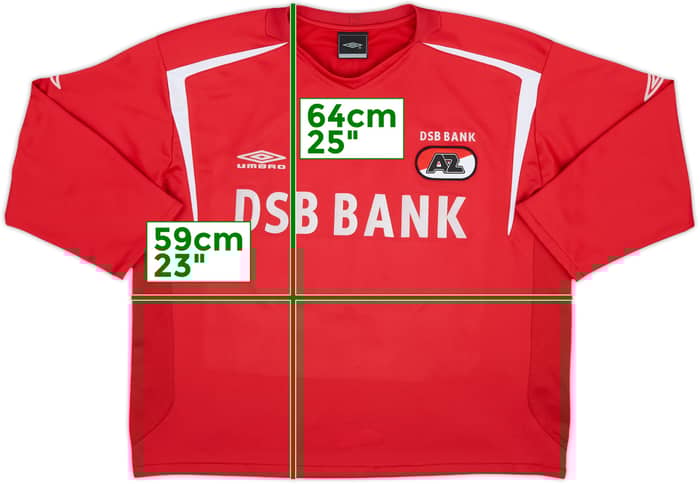 2005-06 AZ Alkmaar Home L/S Shirt #10 - 6/10 - (XL)