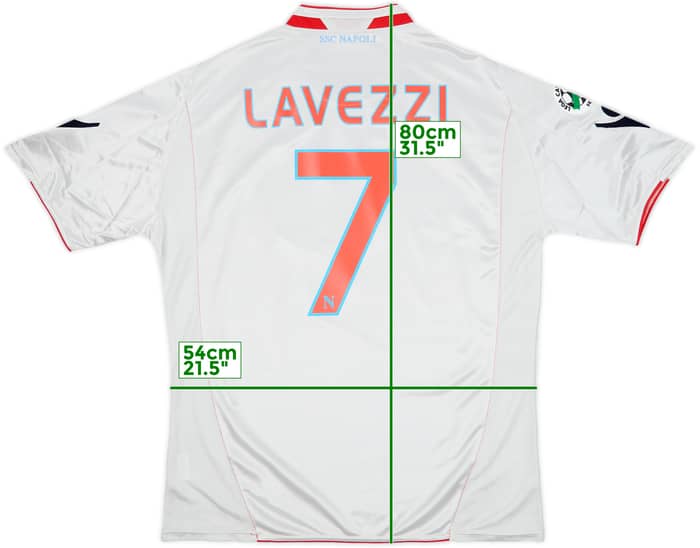 2009-10 Napoli Away Shirt Lavezzi #7 (L)