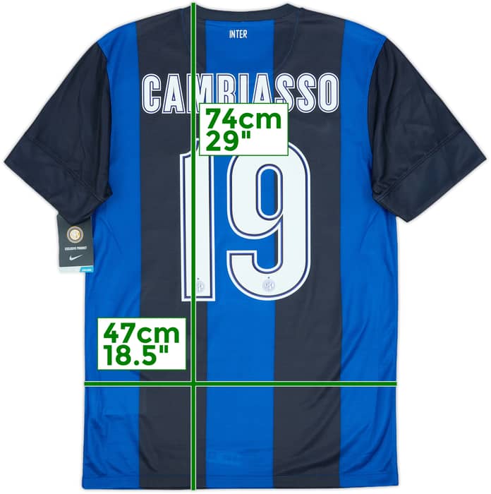 2012-13 Inter Milan Home Shirt Cambiasso #19 (S)