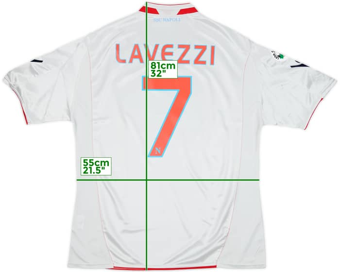 2009-10 Napoli Away Shirt Lavezzi #7 (L)