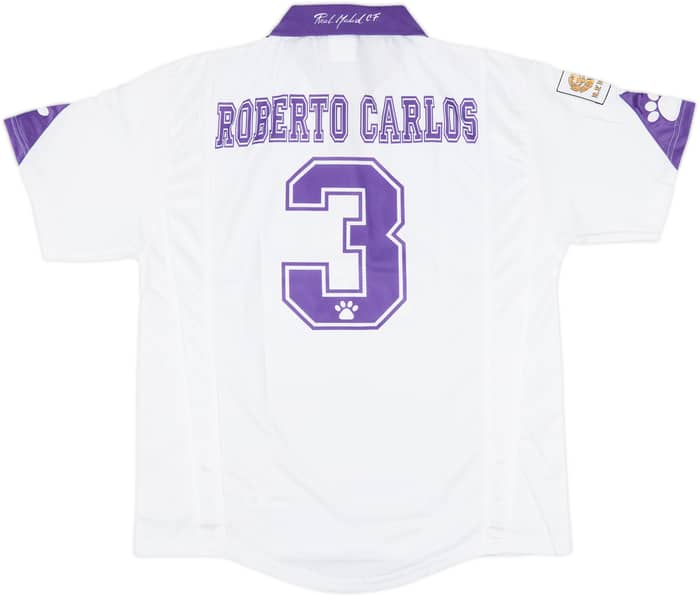 1997-98 Real Madrid Home Shirt Roberto Carlos #3 (L)