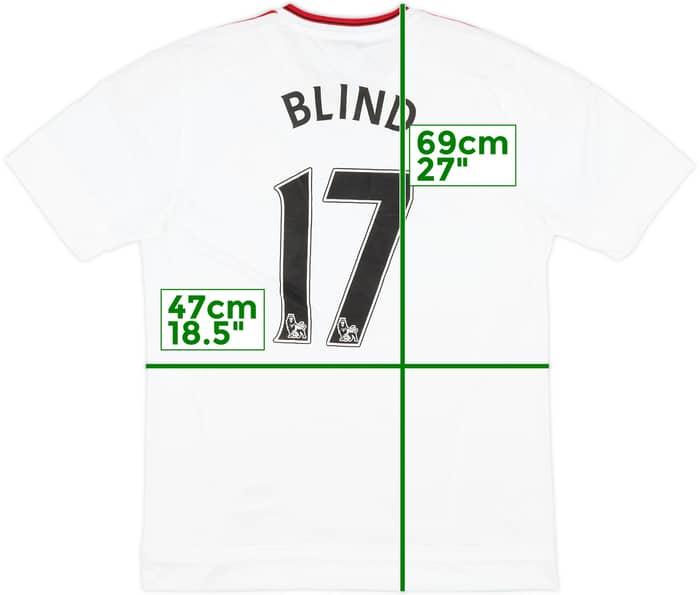 2015-16 Manchester United Away Shirt Blind #17 (M)