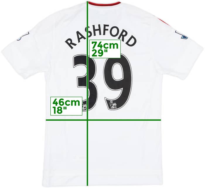 2015-16 Manchester United Away Shirt Rashford #39 (S)
