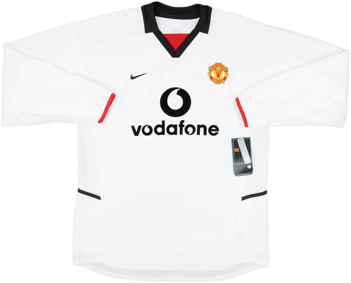 2002-03 Manchester United Away L/S Shirt Beckham #7 (L)