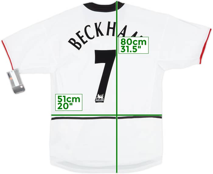 2002-03 Manchester United Away Shirt Beckham #7 (M)