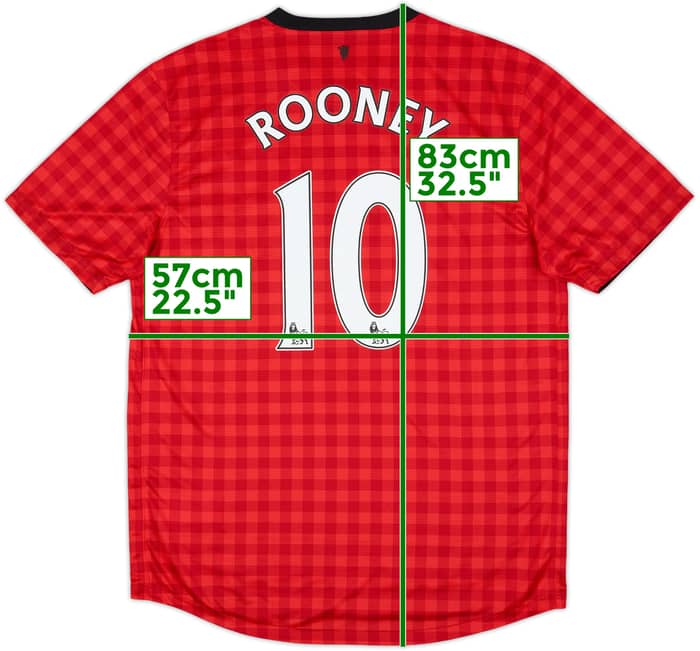 2012-13 Manchester United Home Shirt Rooney #10 (L)