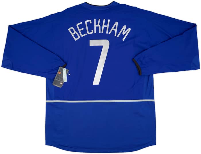 2002-03 Manchester United Third L/S Shirt Beckham #7 (XL)