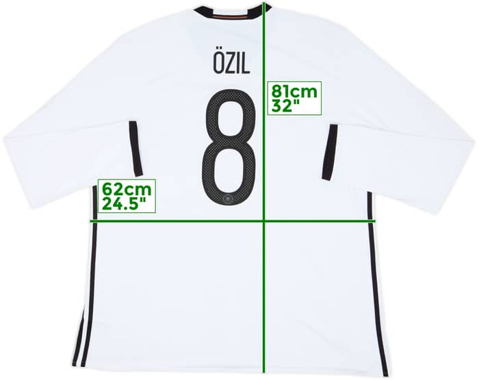 2015-16 Germany Home L/S Shirt Ozil #8 (XXL)