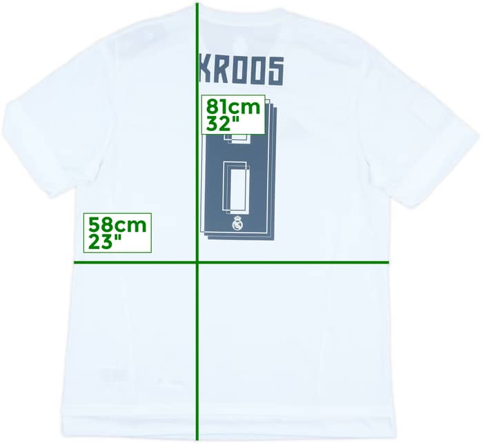 2015-16 Real Madrid Home Shirt Kroos #8 (XL)