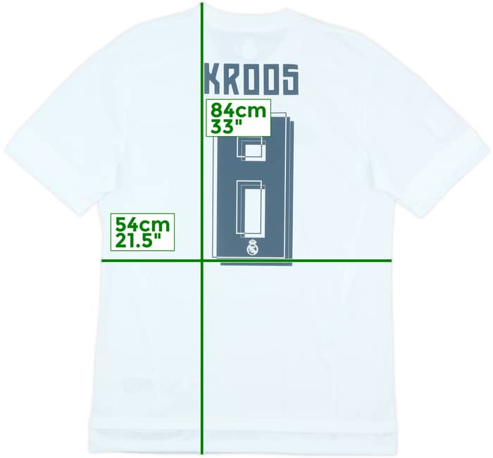 2015-16 Real Madrid Home Shirt Kroos #8 (M)