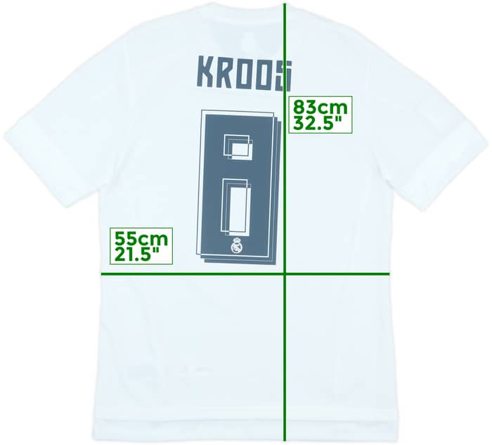 2015-16 Real Madrid Home Shirt Kroos #8 (M)
