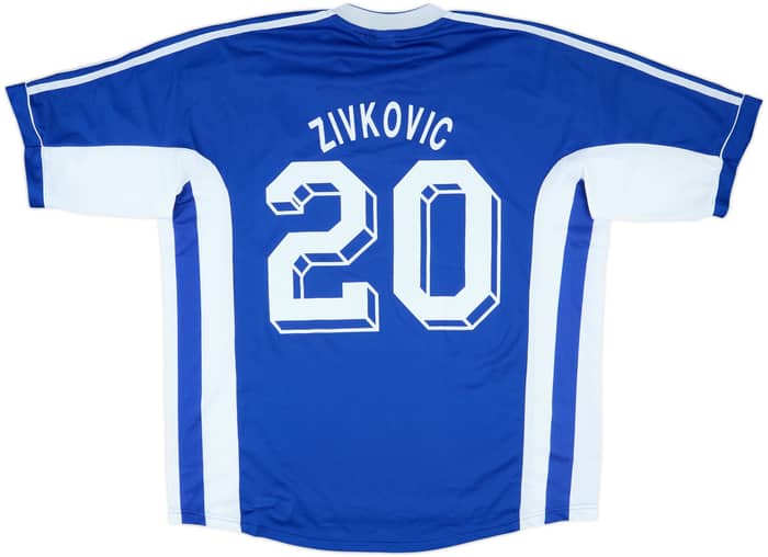 1998-99 Silkeborg Match Worn UEFA Cup Away Shirt Zivkovic #20
