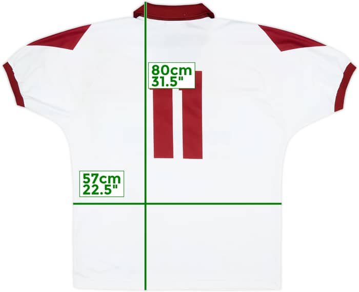 1994-95 Torino Match Worn Away Shirt #11 (Pessotto)