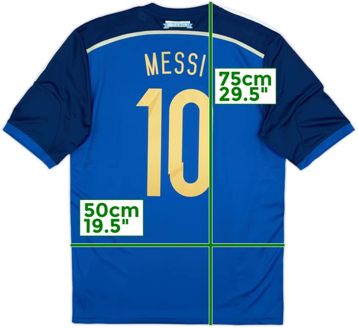 2013-15 Argentina Away Shirt Messi #10 (L)
