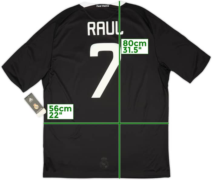 2008-09 Real Madrid CL Third Shirt Raul #7 (XL)