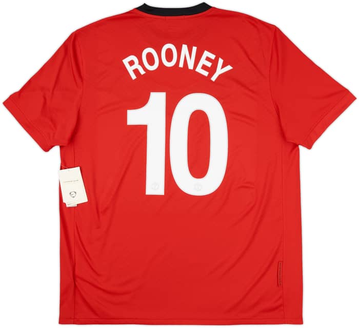 2009-10 Manchester United Home Shirt Rooney #10 (XL)